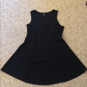 Black v-neck dress